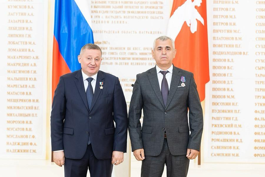 Лидер дагестанской общины Волгограда удостоен медали «Мир. Дружба. Согласие»